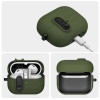 Custodia Slim Hook Tech-Protect per Samsung Galaxy Buds 3 / 3 FE / 3 Pro, verde oliva
