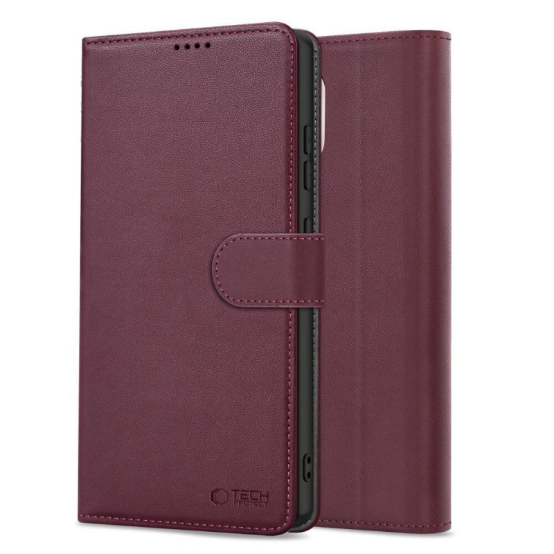 Custodia portafoglio Tech-Protect per Xiaomi Redmi Note 15 Pro 5G THP5097, bordeaux