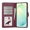 Custodia portafoglio Tech-Protect per Samsung Galaxy S26 FE bordeaux