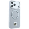 Custodia Karl Lagerfeld with Ring Stand 360 Karl Head Pin MagSafe per Apple iPhone 18 Pro Max / 17 Pro Max, grigio (KF003236)
