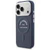 Custodia Karl Lagerfeld Embossed Open Ring RSG Logo MagSafe per Apple iPhone 18 Pro Max / 17 Pro Max, blu (KF003292-0)