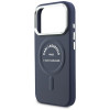 Custodia Karl Lagerfeld Embossed Open Ring RSG Logo MagSafe per Apple iPhone 18 Pro Max / 17 Pro Max, blu (KF003292-0)
