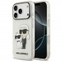 Custodia Karl Lagerfeld IML NFT Glitter Karl&Choupette KF003400 per Apple iPhone 18 Pro Max / 17 Pro Max, trasparente