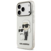 Custodia Karl Lagerfeld IML NFT Glitter Karl&Choupette KF003400 per Apple iPhone 18 Pro Max / 17 Pro Max, trasparente