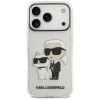 Custodia Karl Lagerfeld IML NFT Glitter Karl&Choupette KF003400 per Apple iPhone 18 Pro Max / 17 Pro Max, trasparente