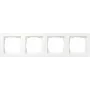 Gira Cornice di copertura 0214150, 4 posti, Gira E1, bianco puro, lucido