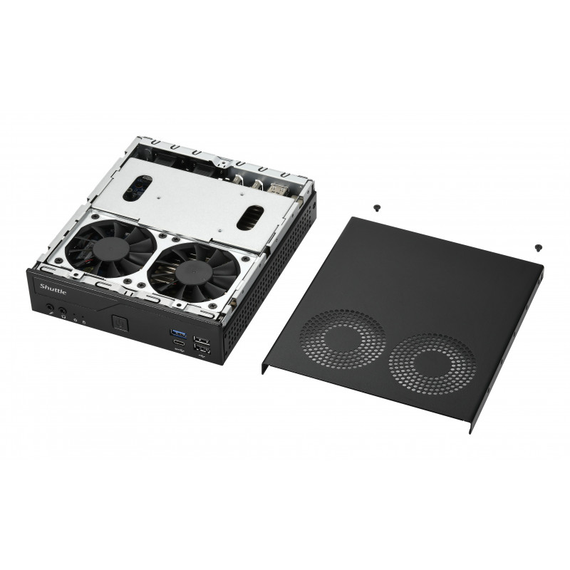 Shuttle DH610V2 XPC Slim Barebone Mini PC, LGA1700, 8 GB di RAM DDR5, nero
