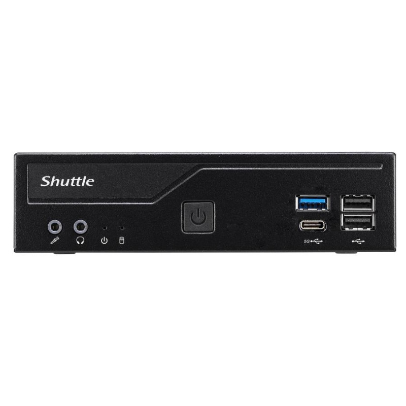 Shuttle DH610V2 XPC Slim Barebone Mini PC, LGA1700, 8 GB di RAM DDR5, nero