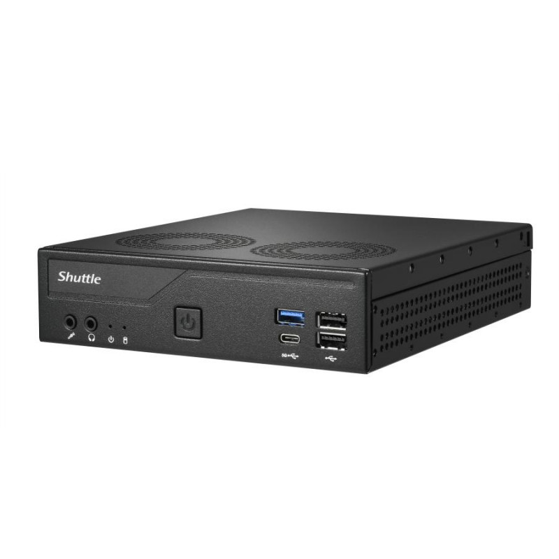 Shuttle DH610V2 XPC Slim Barebone Mini PC, LGA1700, 8 GB di RAM DDR5, nero