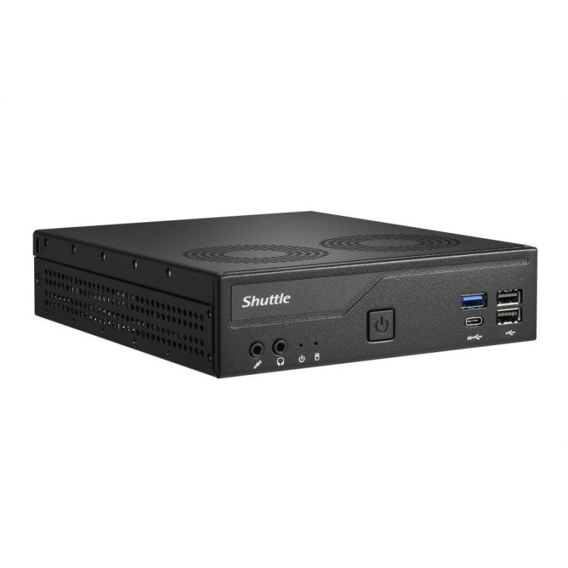 Shuttle DH610V2 XPC Slim Barebone Mini PC, LGA1700, 8 GB di RAM DDR5, nero