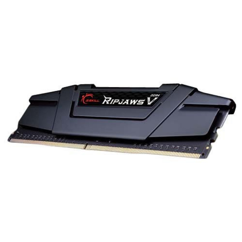 G.Skill Ripjaws V F4-3200C16S-8GVKB Modulo di memoria, 8 GB, DDR4, 3200 MHz, CL16, DIMM a 288 pin, Nero