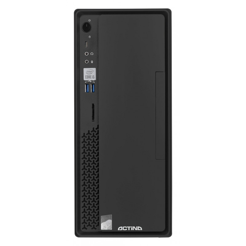 Actina Prime i3-12100 PC desktop Mini Tower, Intel Core i3-12100, 8 GB RAM DDR4, 512 GB SSD, Windows 11 Home, nero