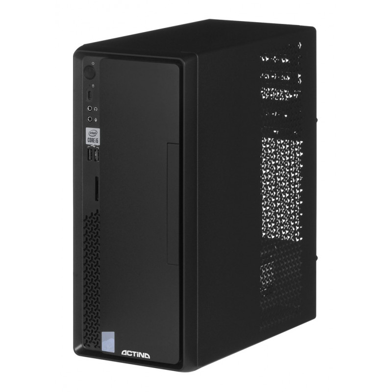 Actina Prime i3-12100 PC desktop Mini Tower, Intel Core i3-12100, 8 GB RAM DDR4, 512 GB SSD, Windows 11 Home, nero