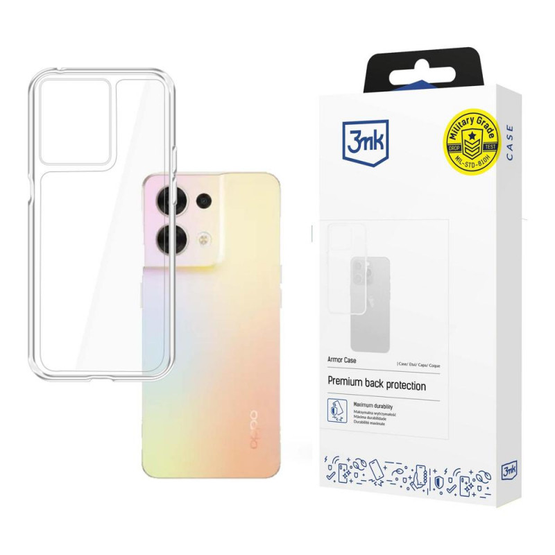 3MK Armor Case Oppo Reno 8 5G, trasparente