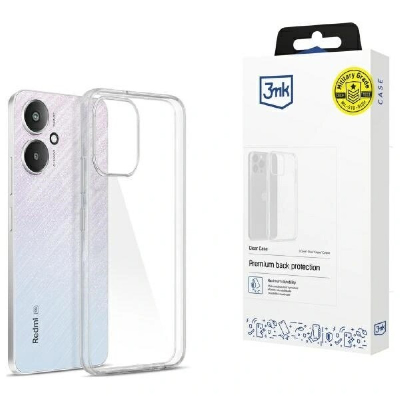 3MK Clear Case Xiaomi Redmi 13C 5G, trasparente