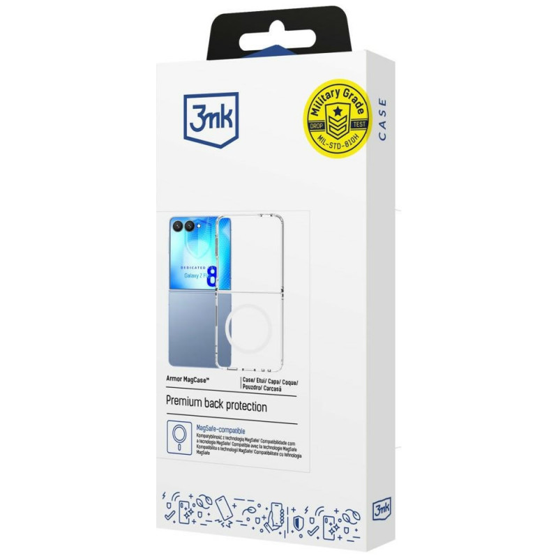 3MK Armor MagCase Samsung Galaxy Z Flip8, trasparente