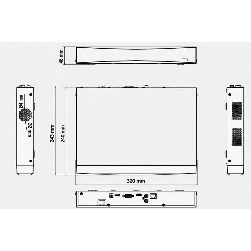 Miton NT-NVR760H-H1 Videoregistratore di rete IP, 8 canali, 12 MP