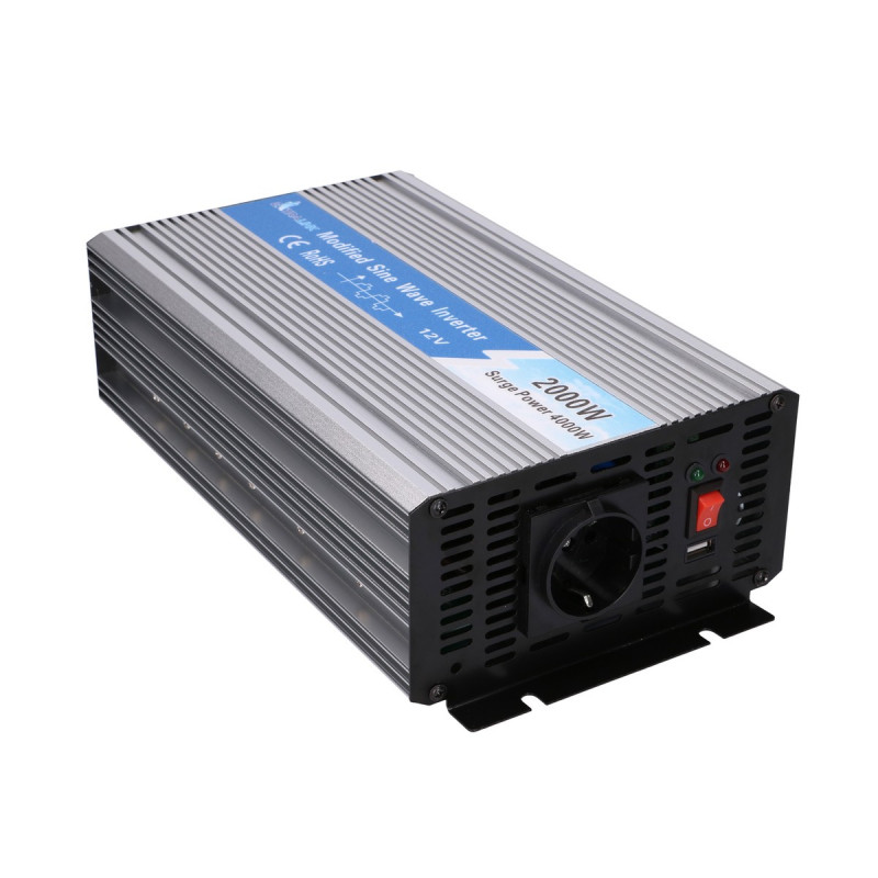 Extralink OPIM-2000W convertitore di tensione, 12 V, 2000 W onda sinusoidale modificata