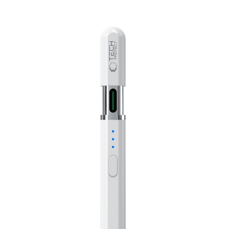 Penna Tech-Protect Digital Magnetic Stylus Pen 3 per Apple iPad, bianco