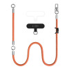Tech-Protect C10S Rope Crossbody & Wrist set di tracolla e cinturino da polso per telefono, arancione/titanio