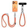 Tech-Protect C10S Rope Crossbody & Wrist set di tracolla e cinturino da polso per telefono, arancione/titanio