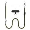 Tech-Protect C10S Rope Crossbody & Wrist set di tracolla e cinturino da polso per telefono, verde oliva/titanio