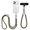 Tech-Protect C10S Rope Crossbody & Wrist set di tracolla e cinturino da polso per telefono, verde oliva/titanio
