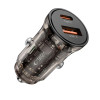 Tech-Protect CC01 caricabatterie da auto a 2 porte USB-A / USB-C, PD 30W / QC 3.0, nero