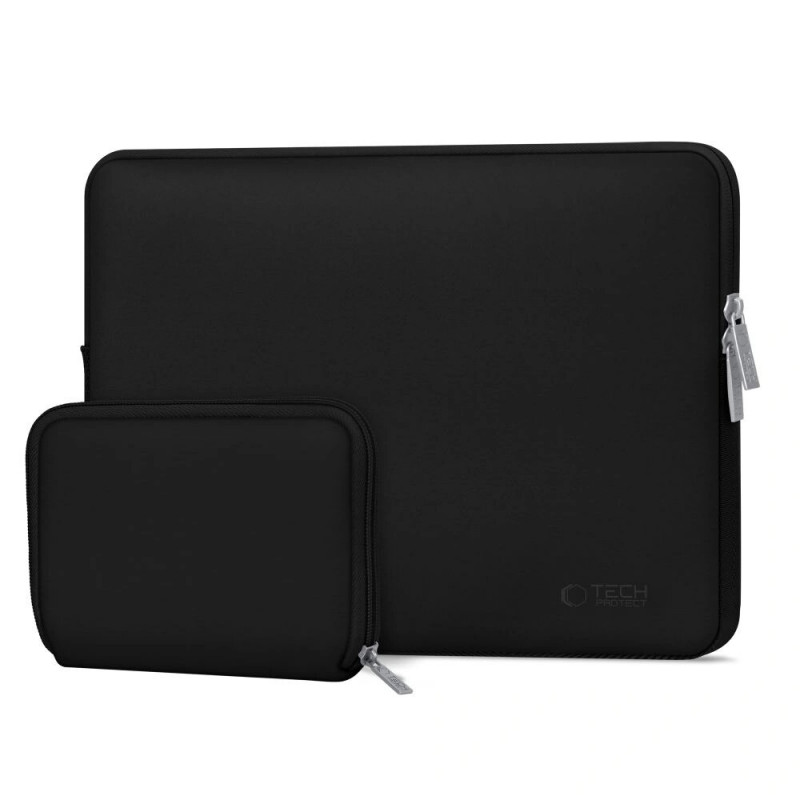 Tech-Protect NeoSlim THP3383 custodia per laptop 13-14 pollici con borsa per accessori, nera