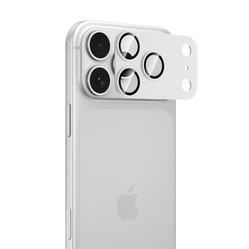 Protezione obiettivo fotocamera Tech-Protect Camfull Fit+ per Apple iPhone 18 Pro, argento