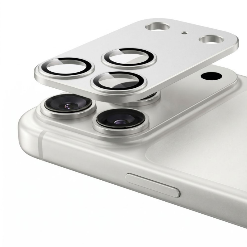 Protezione obiettivo fotocamera Tech-Protect Camfull Fit+ per Apple iPhone 18 Pro, argento