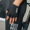 Rockbros TLS004 ROAD TO SKY guanti da ciclismo corti ammortizzanti L, neri