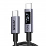 Ugreen L530 cavo da USB-C a USB-C, PD 240 W, 480 Mbps, con display, 2 m, nero