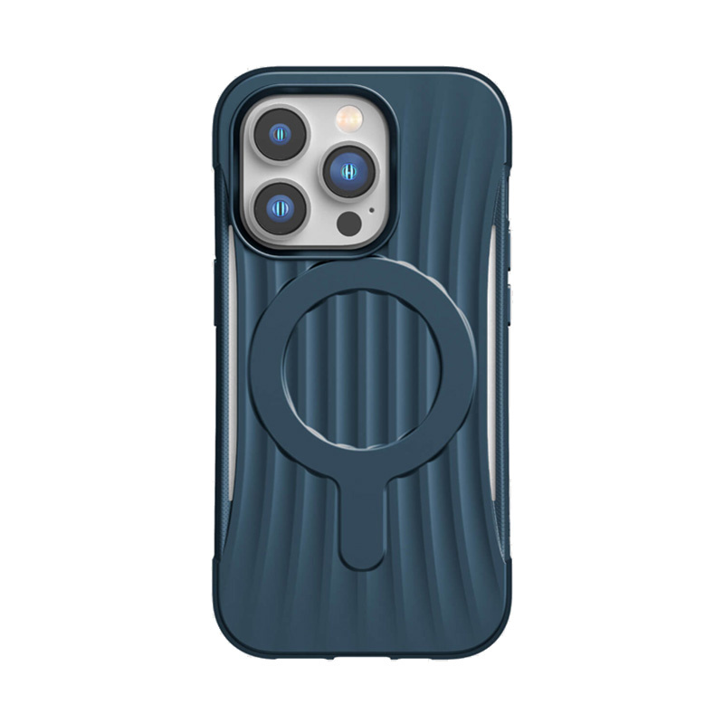 Custodia X-Doria Raptic Clutch MagSafe XDR222 per Apple iPhone 14 Pro, blu marino