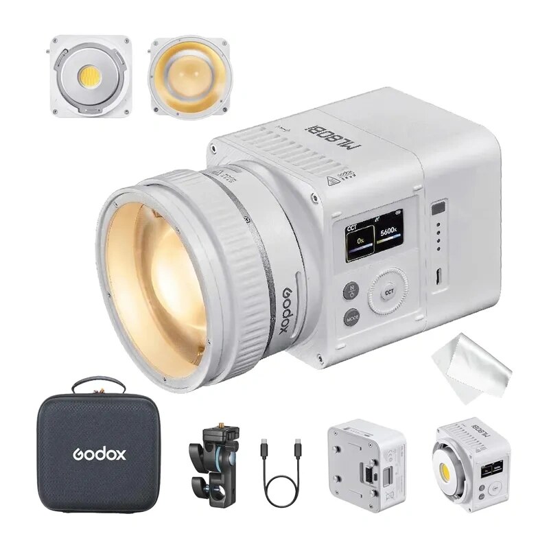 Godox ML80Bi luce video LED, bicolore 2800-6500 K, CRI 96