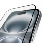 PURO Frame vetro temperato con cornice per iPhone 16 Plus