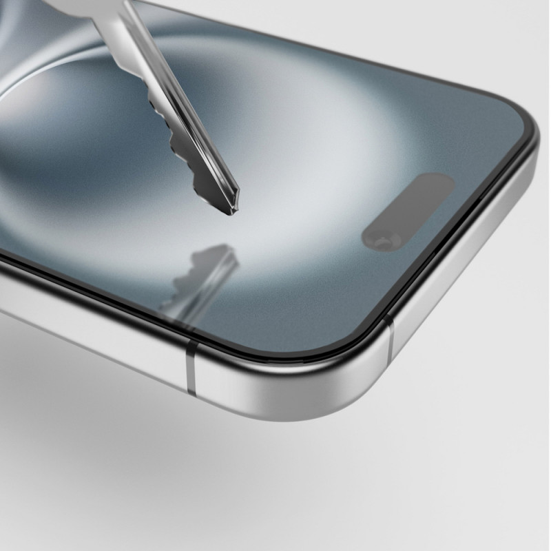 PURO Frame vetro temperato con cornice per iPhone 16 Plus