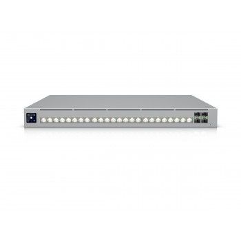Ubiquiti UniFi Switch 32x 2.5G RJ45 / 16x 10G RJ45 / 4x SFP28, gestito, montabile in rack 19″, touchscreen 1.3″