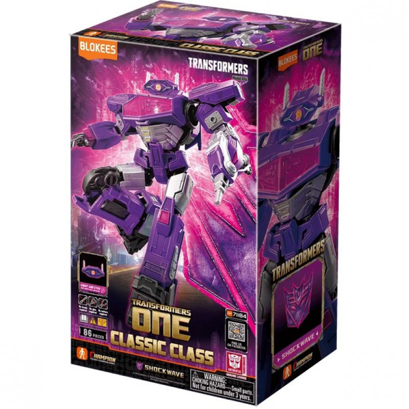 Blokees Transformers One Classic Class 18 Shockwave Personaggio da collezione 71184