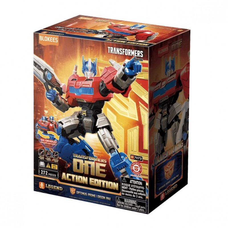 Blokees Transformers Action Edition Optimus Prime / Orion Pax figura da collezione 71173