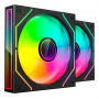 Tacens Mars Gaming MF3DPROX2 12 cm ventole per case computer, ARGB, nere, 2 pezzi