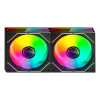 Tacens Mars Gaming MF3DPROX2 12 cm ventole per case computer, ARGB, nere, 2 pezzi