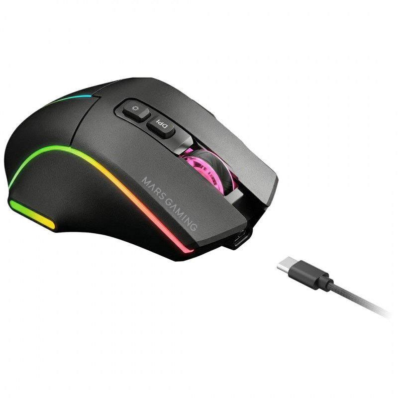 Tacens Mars Gaming MMW-VECTOR mouse gaming wireless, 12000 DPI, Bluetooth 5.4, 2.4 GHz