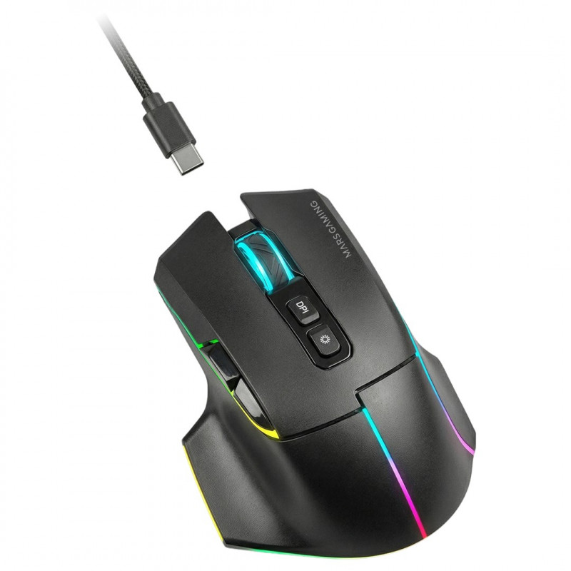 Tacens Mars Gaming MMW-VECTOR mouse gaming wireless, 12000 DPI, Bluetooth 5.4, 2.4 GHz