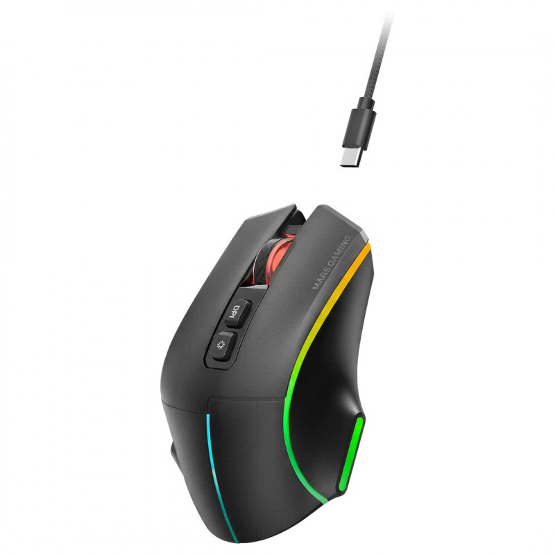 Tacens Mars Gaming MMW-VECTOR mouse gaming wireless, 12000 DPI, Bluetooth 5.4, 2.4 GHz