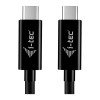i-tec cavo di ricarica USB-C, 1,8 m, USB Power Delivery fino a 100 W, nero