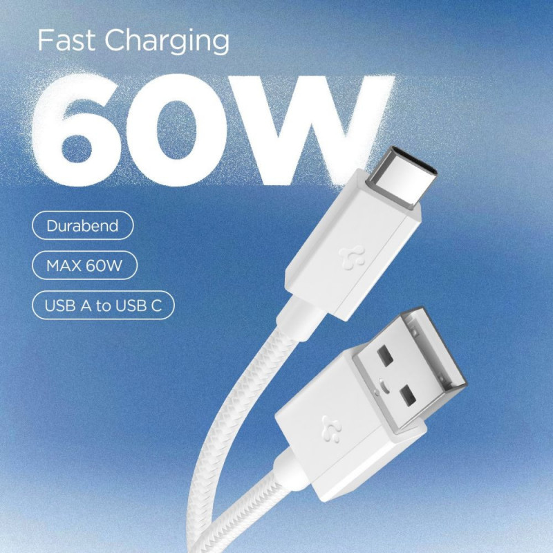 Spigen EB6015AC Essential cavo USB-C 60W 150 cm, bianco