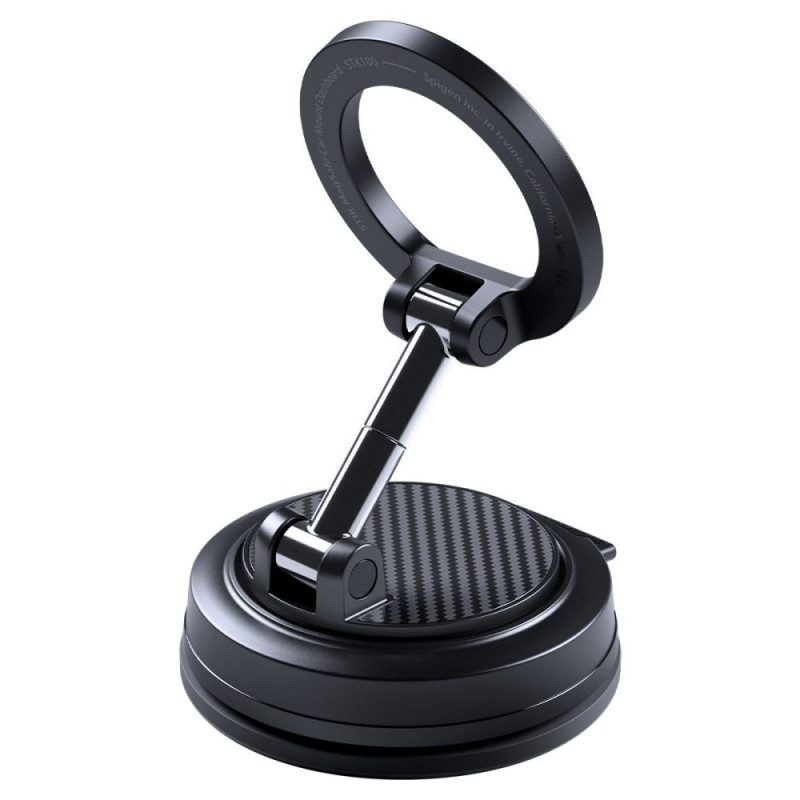 Spigen STK100 VacuumLock Supporto magnetico MagSafe per cruscotto da auto, Nero
