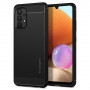 Spigen Rugged Armor Custodia per Samsung Galaxy A52 / A52s, nera opaca