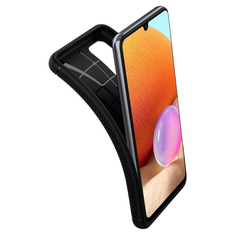 Spigen Rugged Armor Custodia per Samsung Galaxy A52 / A52s, nera opaca